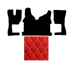 VOL (38) koberec ROMBA červený