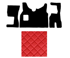 VOL (52) od 2015 manuál koberce prošívané červené VÝPRODEJ