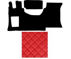 MB MP IV (19) rohová sedačka koberce prošívané červené