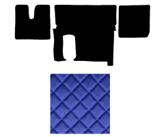 M TGX (42) automat koberce prošívané modré VÝPRODEJ