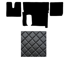 M TGX (42) automat koberce prošívané černé VÝPRODEJ