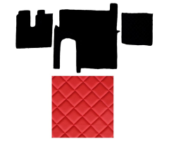 M TGX (53) 2014 1k koberce prošívané červené VÝPRODEJ