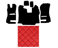 SCAN R(40)2014 stream automat koberce prošívané červene VÝPRODEJ