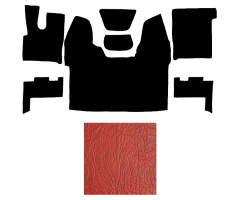 D XF 106 (62) 2018 automat koberce mamut ČERVENÝ