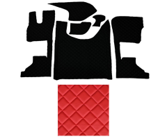 D XG V+V (66) koberce prošívané červené