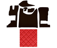 D XG V+P (67) koberce prošívané červené