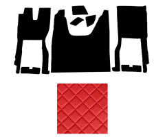 IVE S-WAY 2025 automat koberce prošívané červený