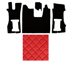 SCAN R (61) R 2018 sedadlo spol.vzduch prošívané červené