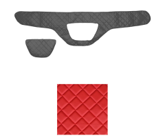 Koženkový potah pal. (15) D 106XF červený