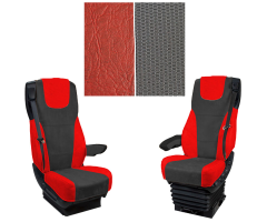 D XG potah sedačky 2x pás mamut ČERVENÝ