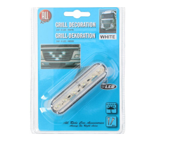 Dekorace na mřížku bílá 6x LED