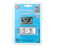 Dekorace na mřížku bílá 2x LED