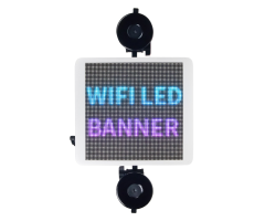 LED banner wifi 21,5x 19,5cm čtverec