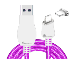 USB propojovací/nabíjecí kabel  AP růžový