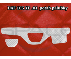 Koženkový potah pal. (01) D 105XF červený