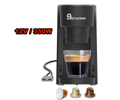 Kávovar na kapsle 12V stolní