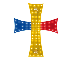 Kříž 24V trikolora II