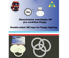 Stojánek set lepicí kroužky 3x