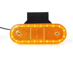 Poziční lampa  oranžová LED 12/24V  20x led s odrazkou